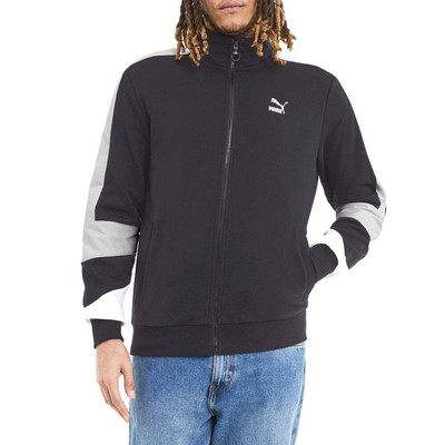 

Puma Tfs Retro Fusion Full Zip Track Jacket Мужская черная повседневная спортивная верхняя одежда, Черный, Puma Tfs Retro Fusion Full Zip Track Jacket