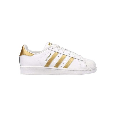 Adidas Superstar Youth Girls Gold, Белые кроссовки Повседневная B39402