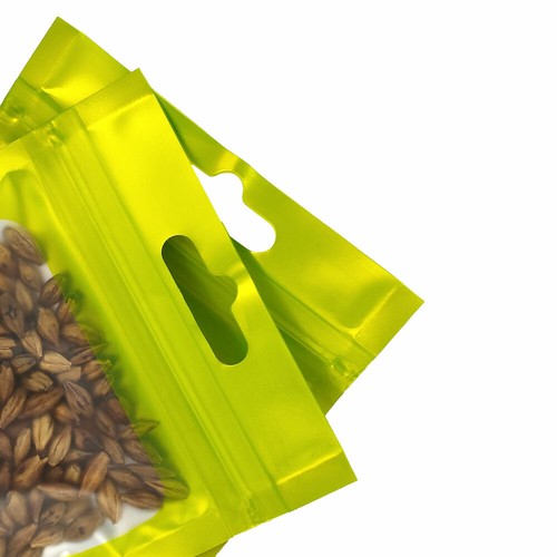 Multi-Size & Color Matte Foil Mylar Flat Zip Lock Bag For Storage Food w/ Window