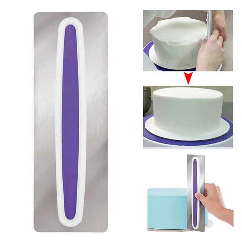Kuchen Schaber Edelstahl Zuckerguss Glätter Randglätter Creme Schaber Gebäck