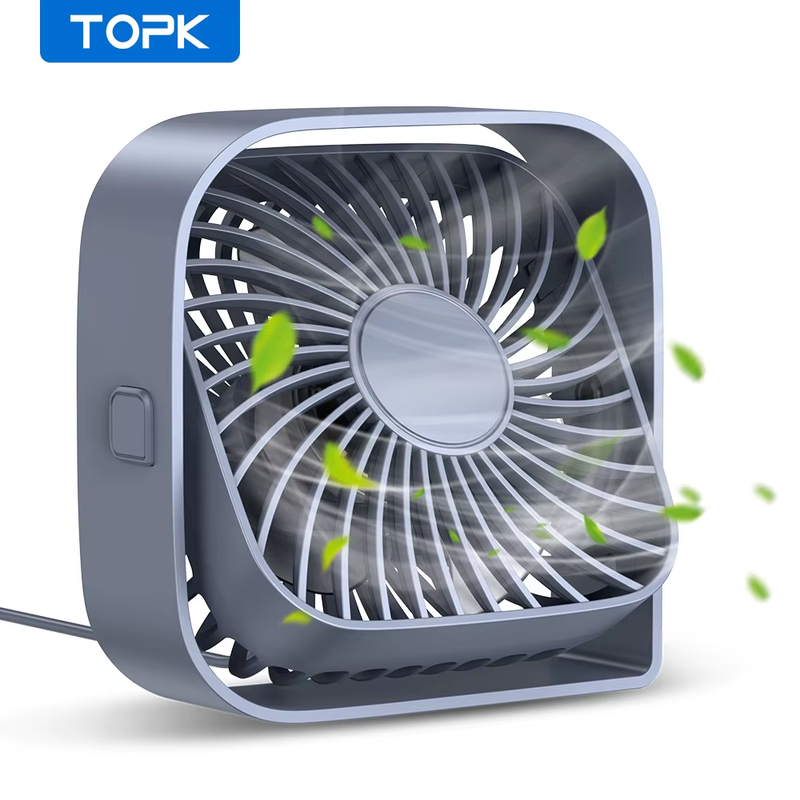 USB Desk Fan, Mini Fan Portable,3 Speeds Desktop Table Cooling Fan,Quiet Persona