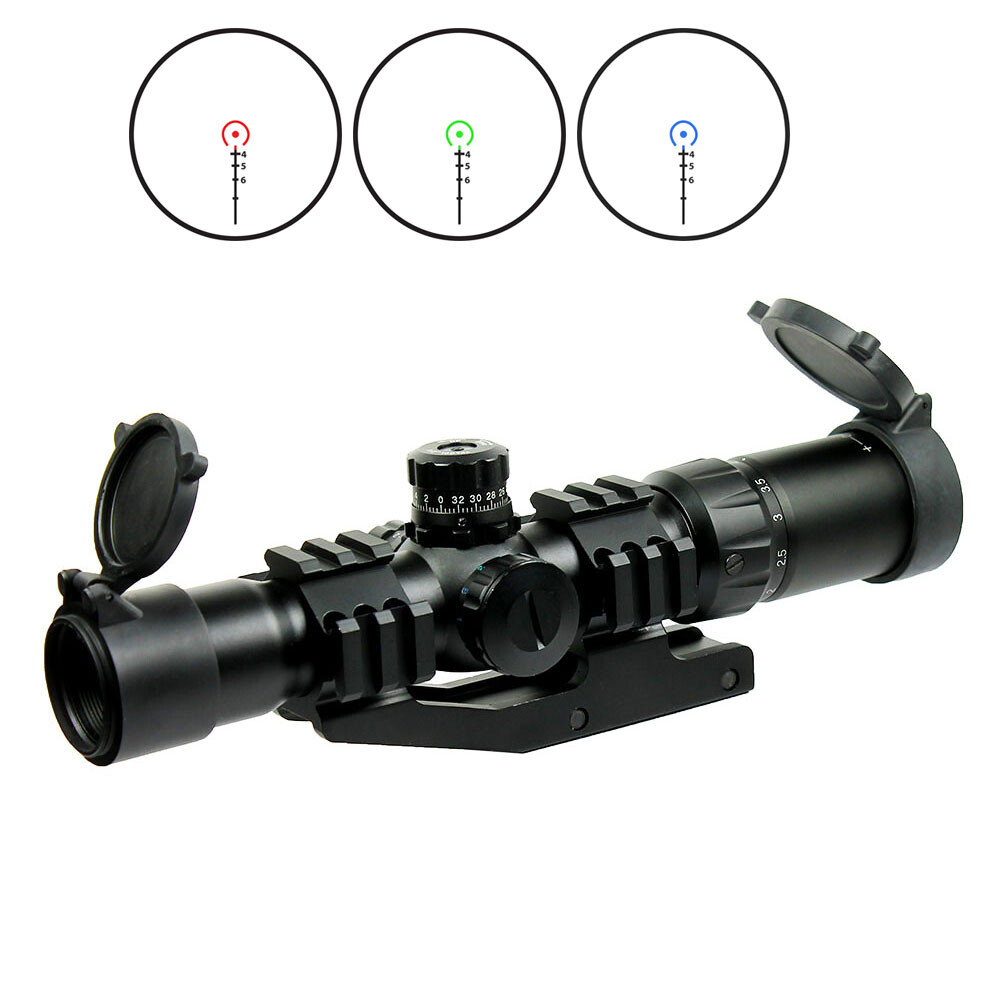 【値下げしました】1.5-4×30 スコープ 1.5-4X30 Tactical Rifle Scope with RGB illuminated Horseshoe