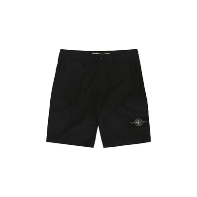 stone island sweat shorts black