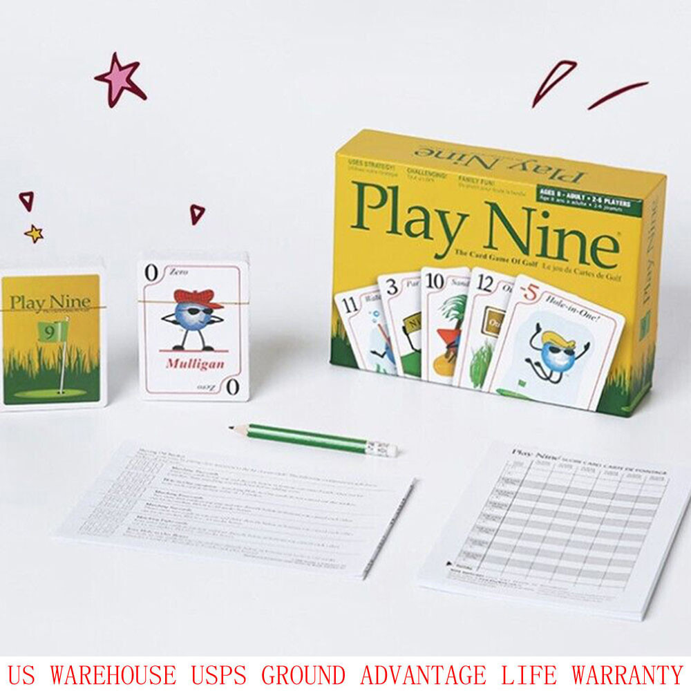 Play Nine - The Card Game of Golf, Best Card Games for Families, Strategy Game