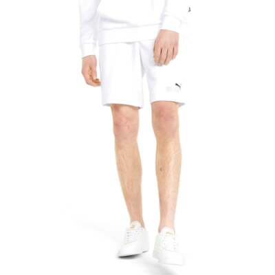 Puma Essentials+ Rainbow 9 Shorts Мужские белые повседневные спортивные штаны 84867902