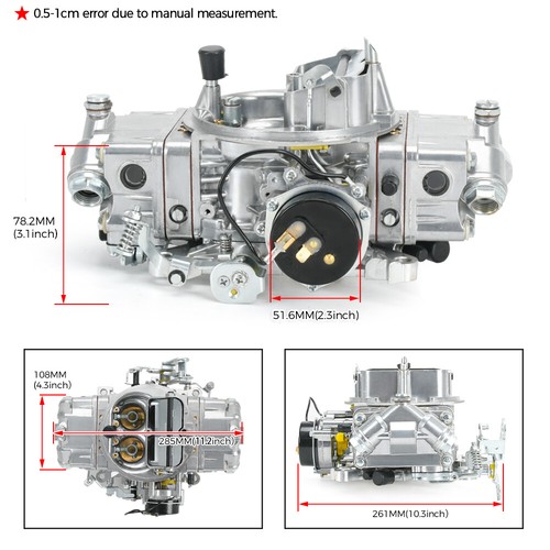 Carburetor For 4150 Holley Brawler 4 Barrel 650 CFM Double-Pumper Electric Choke
