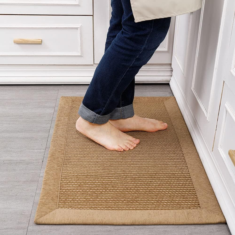 LUFEIJIASHI Small Kitchen Rugs and Mats Non Skid Washable Kitchen Runner Rug Abs