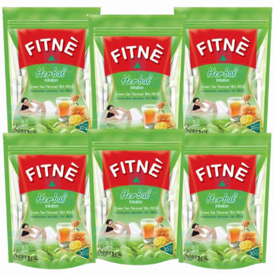 6x Tea green Herbal weight slimming Diet Natural Detox Lemon flavor with honey