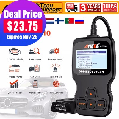Ancel AD310 Car OBD2 Scanner Code Reader Diagnostic Scan Tool Check Engine