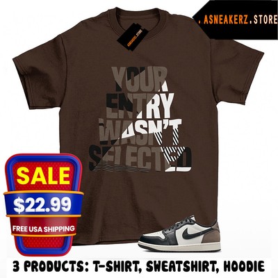 Matching Tee Shirt To Match 1s Low OG Mocha Sneaker Sneaker Raffle T-Shirt