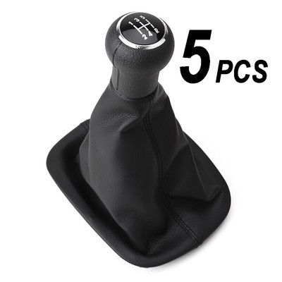 PASST FÜR VW Passat 3B 3BG SCHALTKNAUF 6G SCHALTSACK NAHT SCHWARZ RING SCHWARZ