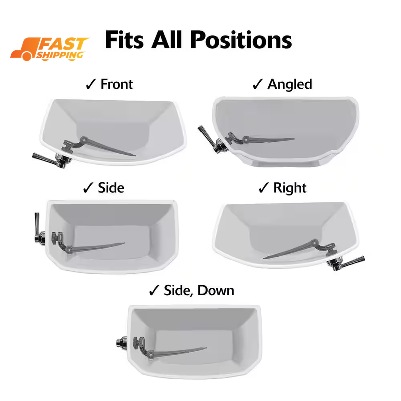 Strongarm Universal Toilet Flush Handle Simple Style in Brushed Nickel