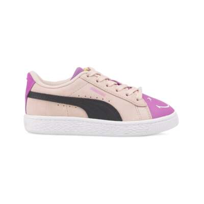 

Puma 38613802 Toddler Girls Suede Smileyworld Ps Кроссовки Обувь Повседневная - Розовый, Puma Suede Smileyworld Ps