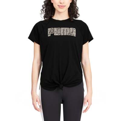 

Женская футболка с круглым вырезом и коротким рукавом Puma Digital Logo 520815-51, Черный