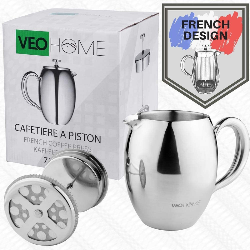 Cafetiere French Press Coffee Maker by  - Unbreakable and Keeps Coffee Hotter fo