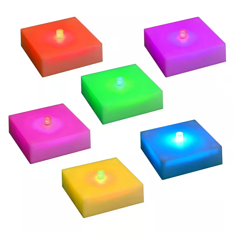 LED Luminaria Lights Battery Operated Color Changing Timer Outdoor 6 Pk Reusable