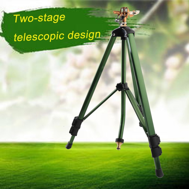 Impact Sprinkler Head on Tripod Base, Heavy Duty Lawn Sprink