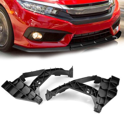 For 16-21 Honda Civic LX/EX/DX Headlight Brackets Front Hold Mount Retainer 2PC