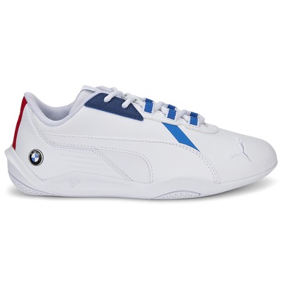 Puma Bmw Mms RCat Machina Lace Up  Youth Boys White Sneakers Casual Shoes 307312