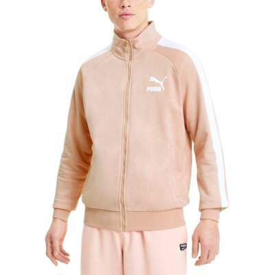 

Мужская спортивная куртка Puma Iconic T7 Full Zip, размер , повседневная спортивная верхняя одежда 5953, Розовый, Puma Iconic T7 Full Zip Track Jacket