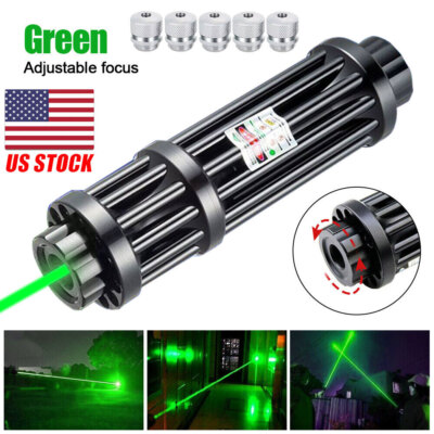 Green Laser Pointer 10000m Adjustable Focus Combination Outdoor Camping