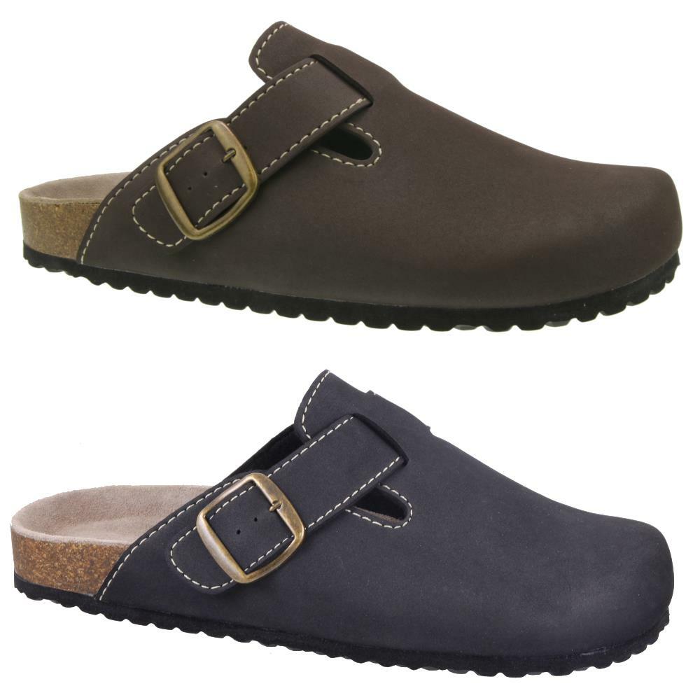 SUPERSOFT 176 002 Herren Clogs Pantolette Lederfussbett Kork Gr.41-47