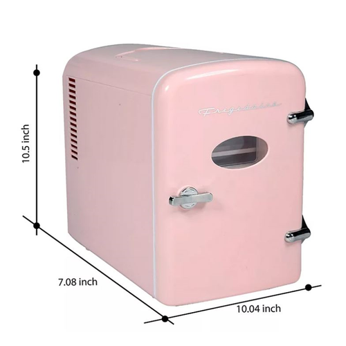 Frigidaire Retro 9-Can Portable Mini Fridge EFMIS197-PINK