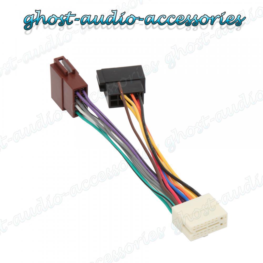 Clarion 16 PIN Car Stereo Radio ISO Wiring Harness ... clarion car radio wiring amp pre 