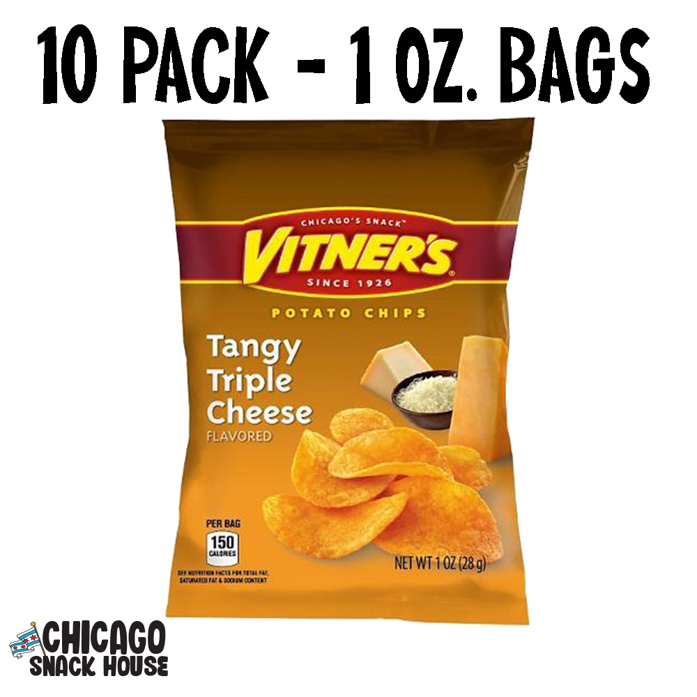 Vitner's Tangy Triple Cheese - 10 Pack 1 oz. Bags - Chicago 