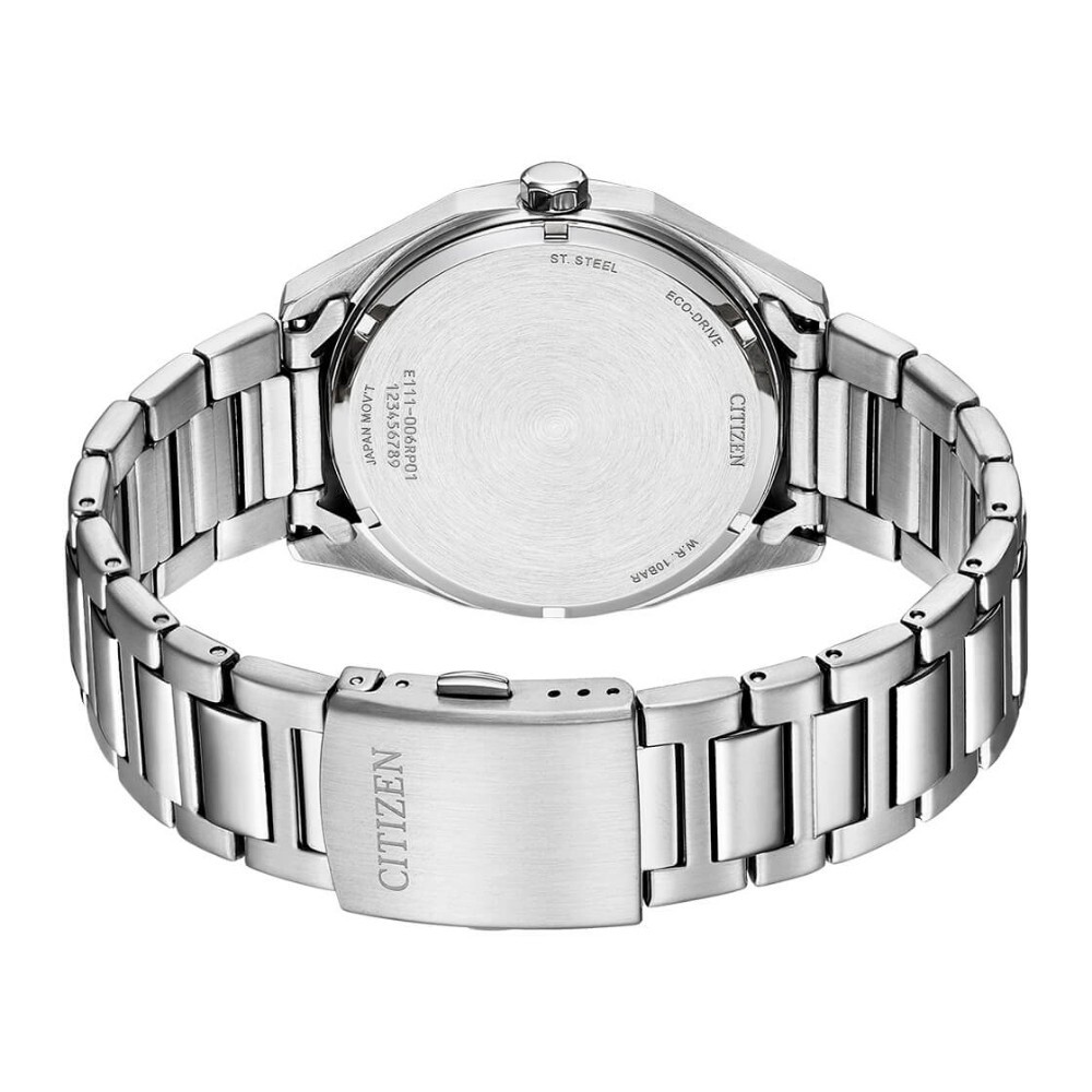 Pre-owned Citizen Eco-drive Silver Dial Stainless Steel Strap Men Watch Bm7600-81a