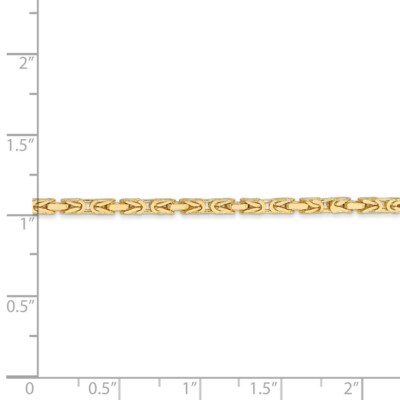 Pre-owned Superdealsforeverything Real 14kt Yellow Gold 16 Inch 2mm Byzantine With Lobster Clasp Chain; 16 Inch