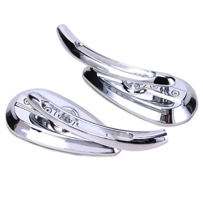 Motorcycle Chrome Mirrors For Harley Touring Road King Street Glide Softail Dyna