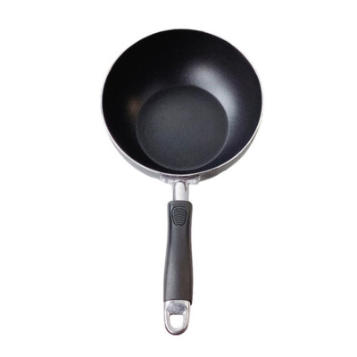 8"/20cm Nonstick Wok Frying Pan Saute Pan with Lid , Non Toxic Deep Fry Pan
