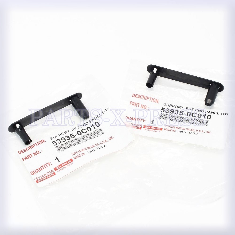 OEM GENUINE TOYOTA FRONT FENDER EXTENSION PANEL PLASTIC CLIPS SET x2 53935-0C010