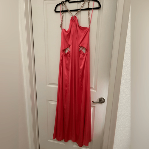 Pre-owned Cult Gaia Althea Silk Blend Gown In Pink