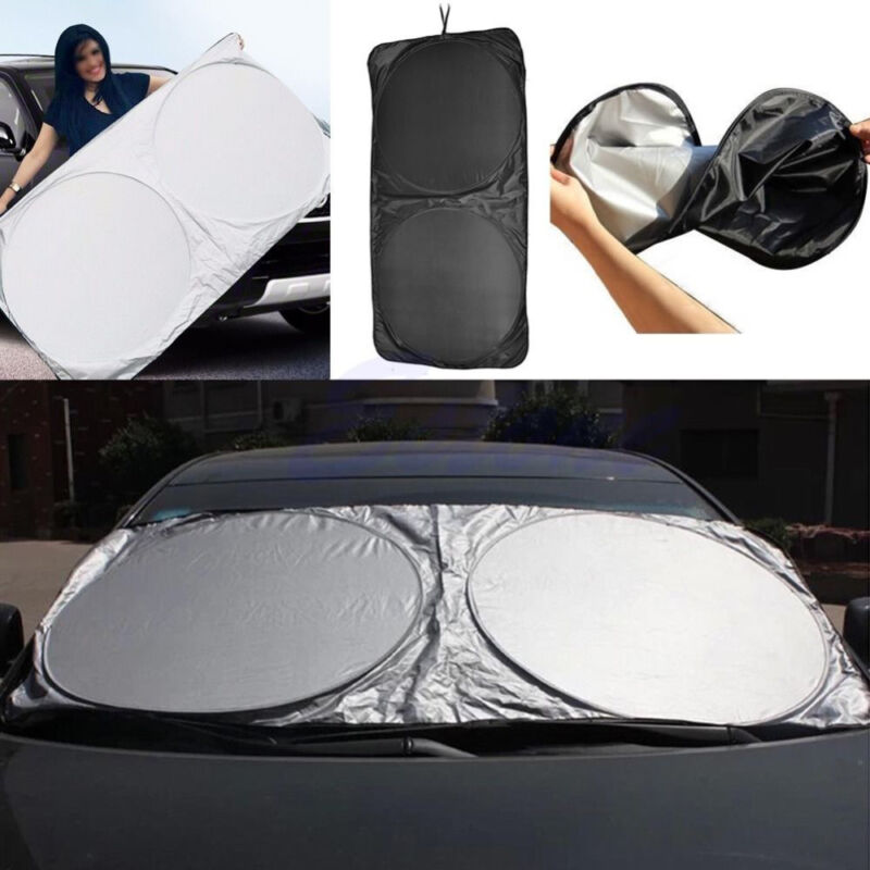 150*80cm Car Front Rear Windshield Sun Shade Cover Block Visor Anti-UV Protector