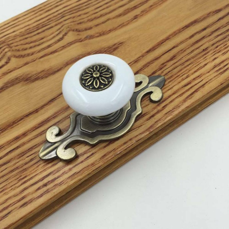 8 Weiss Porzellan Möbelknöpfe Möbelgriffe Knauf Möbel Knopf Schrank