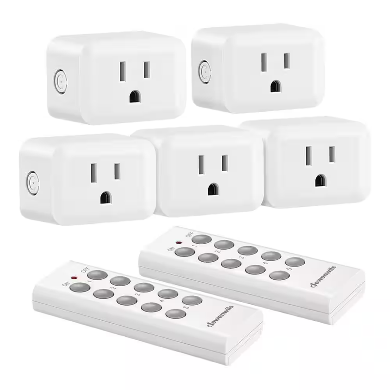 DEWENWILS Remote Control Outlet Wireless Light Switch Plug In Receiver 100FT RF