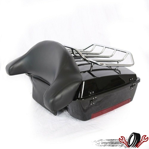 Багажник Vivid Black Tour Pak для Harley Touring Street Glide Road King 97-08