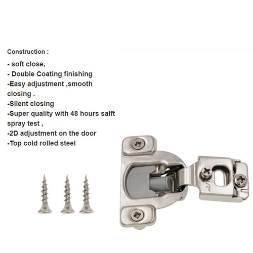1/2" Overlay Soft Close Face Frame 105° Compact Cabinet Hinge Handwar Wholesales