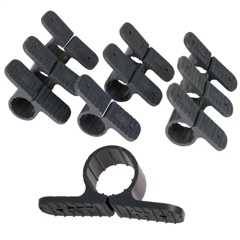 PEX Pipe Clamp 1-1/4 Plastic Support Insulator Copper Pipe Hanger 10 Pack Clamps
