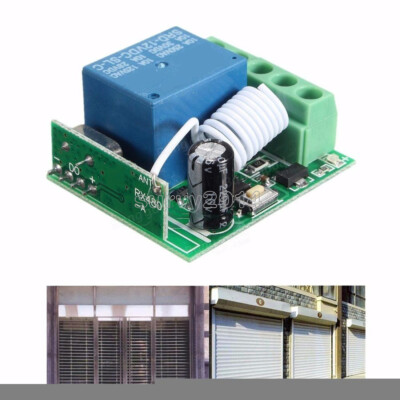 1/2/5/PCS 433MHZ DC12V 10A 1CH Wireless Relay RF Remote Control Switch Receiver