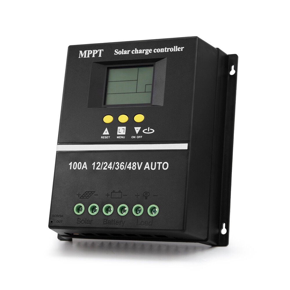 100A MPPT Solar Charge Controller 12V/24V/36V/48V Auto PV Solar Panel Charge new