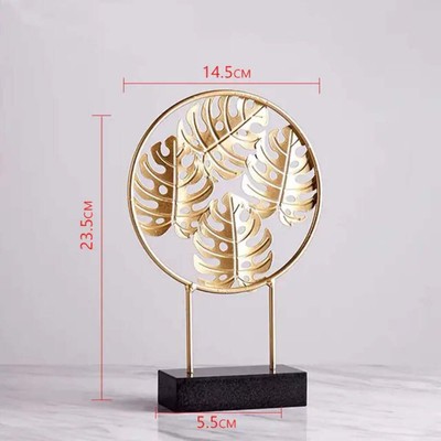 Nordic Gold Ginkgo Leaves Sculpture