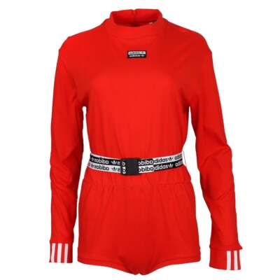 Красное женское боди с длинным рукавом adidas Dance Mock Neck FM2440