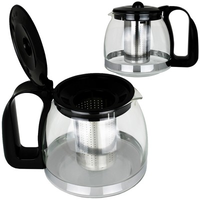 Teekanne Glas Deckel Teesieb Teebereiter Glaskanne Teegeschirr Edelstahl Sieb