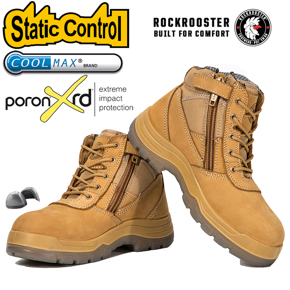 volley steel cap boots