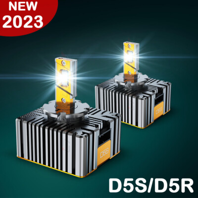D5S LED Headlight Bulbs Hi-Lo For Chevy Silverado 1500 2016-2018 Replace HID 2X