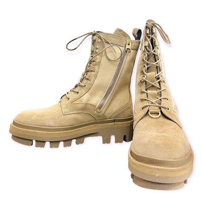 Pre-owned Allsaints All Saints Canvas/suede Beth Boot In Sand” Size 10 Women's In Tan