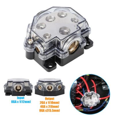 Efficient Power Management Car Audio Distribution Block 0G In 5 Out